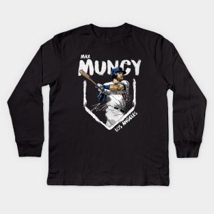 max muncy base Kids Long Sleeve T-Shirt